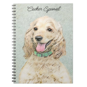 Cuaderno Pintura Buff de Cocker Spaniel - Arte Perro Origin