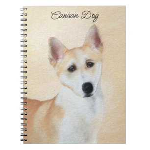 Cuaderno Pintura canaense de perro - Arte original de perro