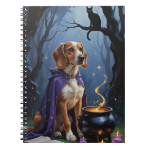 Cuaderno Pintura caprichosa de Halloween de perro galgo afg
