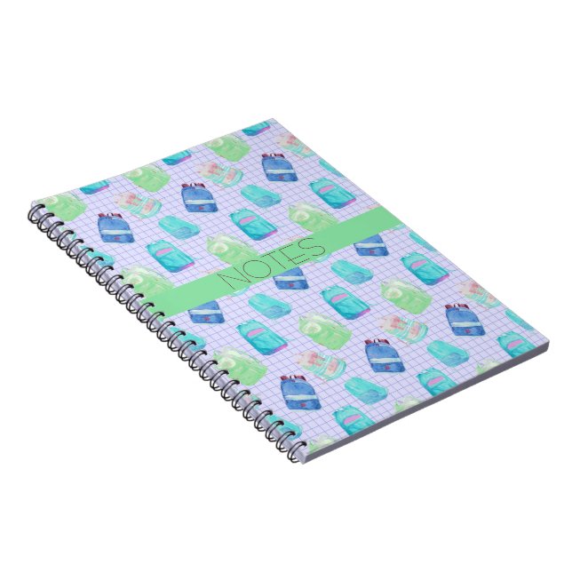 CUADERNO PINTURA CLASE AZUL AQUA VERDE JARS (Lado Derecho)