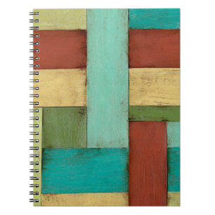 Cuaderno Pintura contemporánea de color multicolor en la co