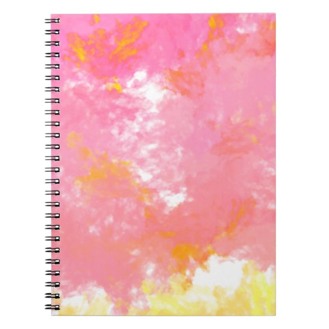 Cuaderno Pintura creativa abstracta. Fondo del artista (Frente)