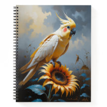 Pintura de aceite de Cockatiel Bronzefallow