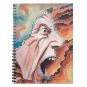 Cuaderno Pintura de aceite de ondas de pánico