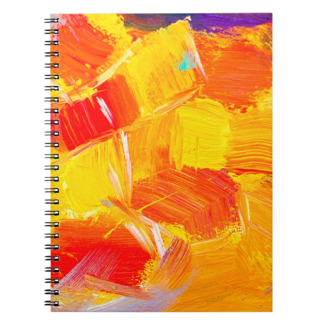 Cuaderno pintura de aceite de textura pintura de frutas flo (Frente)
