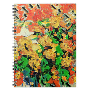 Cuaderno Pintura de aceite retro: Monet Van Gogh
