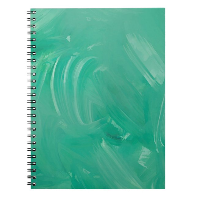 Cuaderno Pintura de acrílico verde texturizado (Frente)