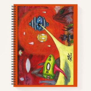 Cuaderno Pintura de acuarela Ciencia Ficción Arte de Dimens