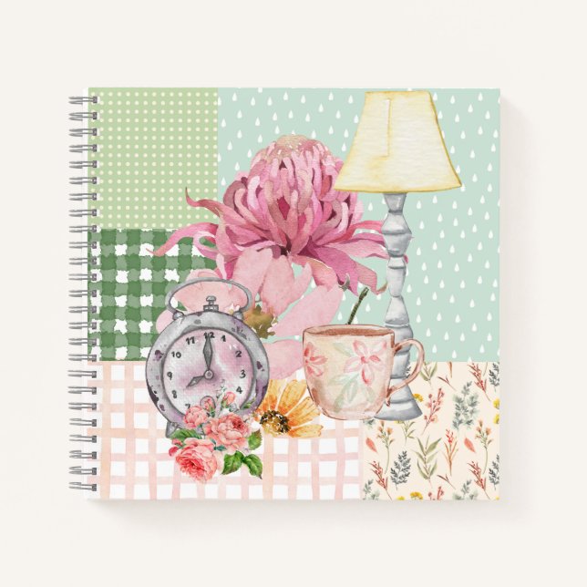 Cuaderno Pintura de acuarela personalizada Girly (Anverso)
