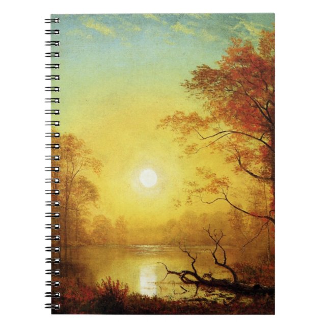 Cuaderno pintura de Albert Bierstadt, Amanecer, (Frente)