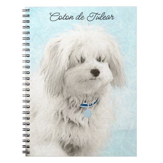 Cuaderno Pintura de algodón de tulear - Arte de perro origi (Frente)