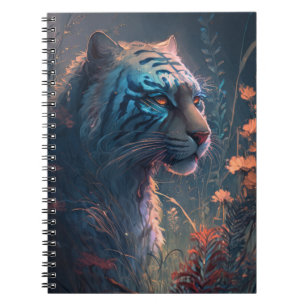 Cuaderno Pintura de animales de tigre al aire libre
