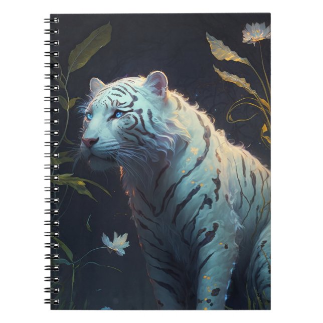 Cuaderno Pintura de animales de tigre al aire libre (Frente)