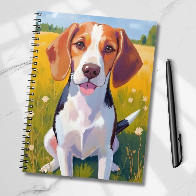 Cuaderno Pintura de arte de perro Beagle (Subido por el creador)