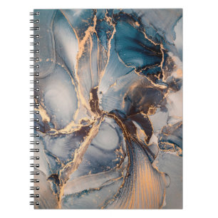 Cuaderno Pintura de arte fluido abstracto de lujo en tinta 