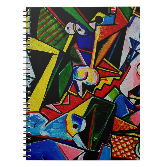 Cuaderno Pintura de arte Resumen de la cuadratura de curvas (Frente)