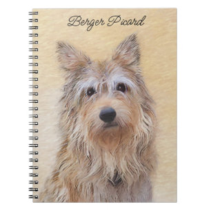 Cuaderno Pintura de Berger Picard - Arte de Perro Original.