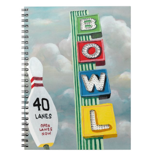 Cuaderno Pintura de Bowling Alley (Frente)