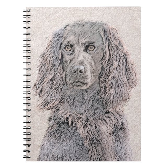 Cuaderno Pintura de Boykin Spaniel - Arte de Perro Original (Frente)