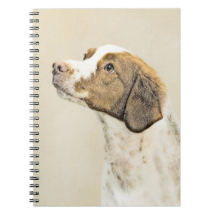 Cuaderno Pintura de Bretaña - Arte de perros original y bon