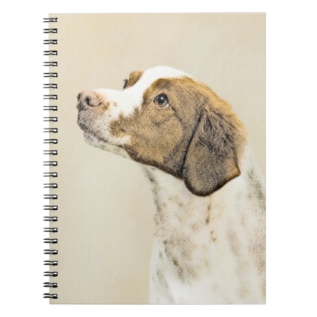 Cuaderno Pintura de Bretaña - Arte de perros original y bon (Frente)