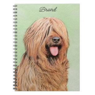 Cuaderno Pintura de Briard - Arte de Perro Original.