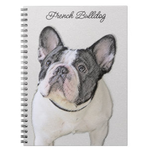 Cuaderno Pintura de Bulldog francés (Brindle Pied) - Arte d