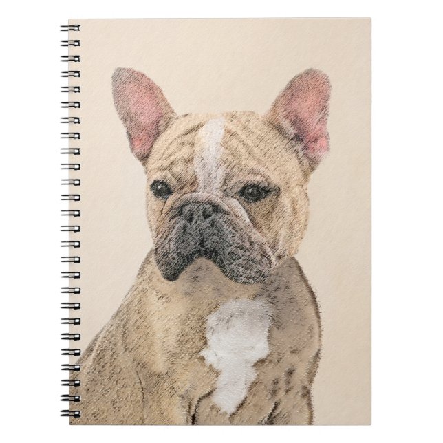 Cuaderno Pintura de Bulldog francés (Sable) - Cuto original (Frente)