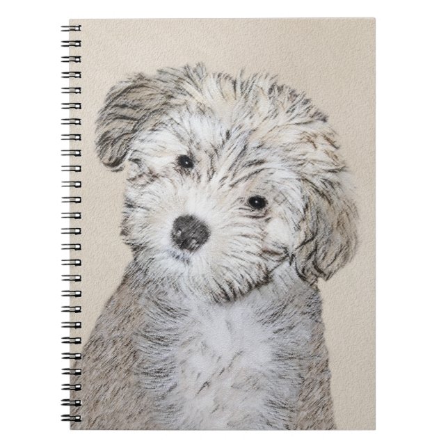 Cuaderno Pintura de cachorro habanesa - Arte de perro origi (Frente)