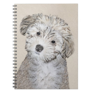Cuaderno Pintura de cachorro hayano - Arte de perro origina