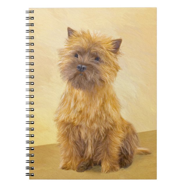 Cuaderno Pintura de Cairn Terrier - Arte Perro Original. (Frente)