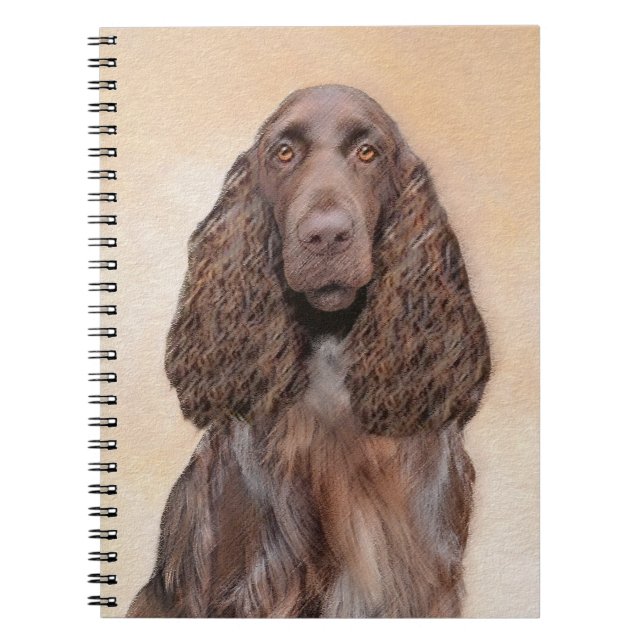 Cuaderno Pintura de campo español - Arte de perro original  (Frente)