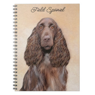 Cuaderno Pintura de campo español - Arte de perro original 