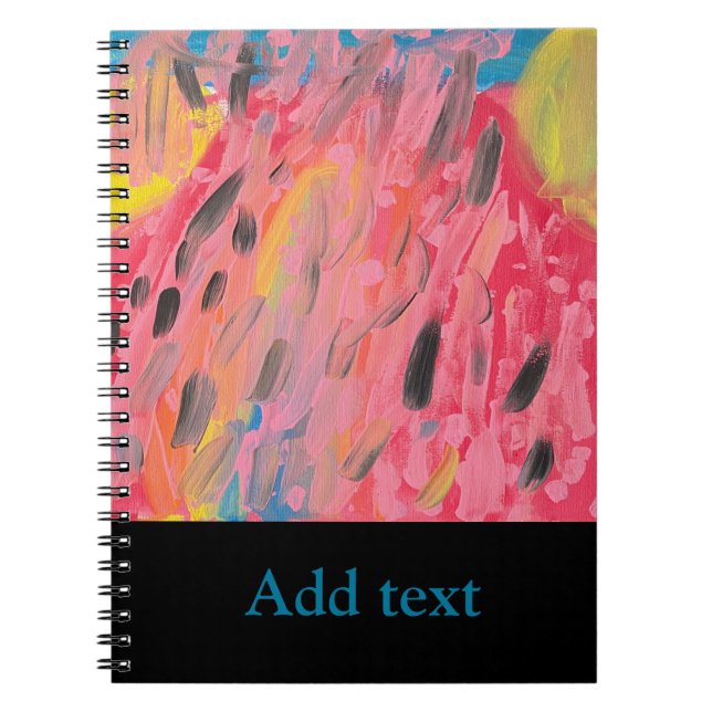 Cuaderno Pintura de cascada de arcoiris (Frente)