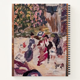 Cuaderno pintura de casquillo de caballos estilo renoir