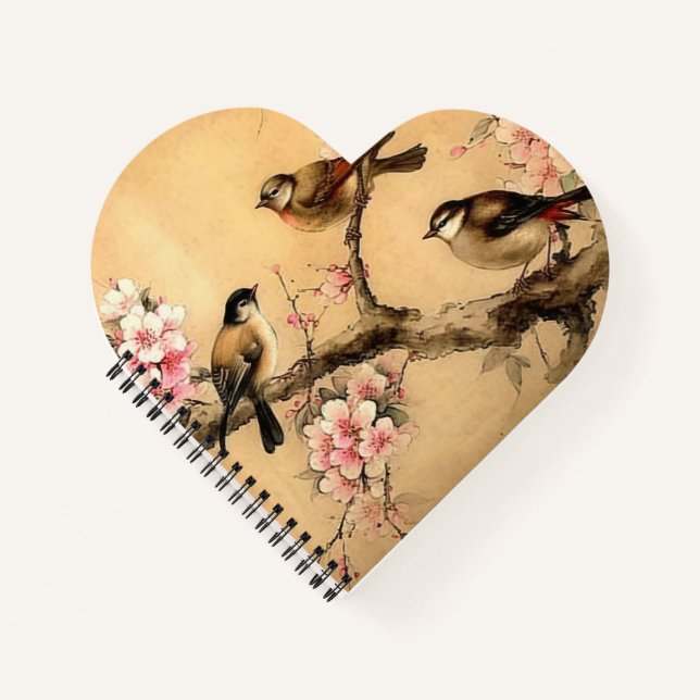 Cuaderno Pintura de cerezo en flor (Anverso)