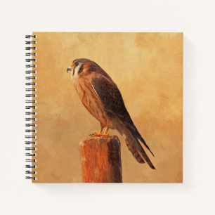 Cuaderno Pintura de cernícalo estadounidense - Arte de pája