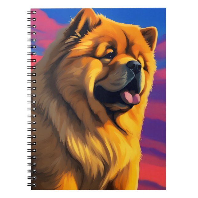 Cuaderno Pintura de Chow Chow (Frente)