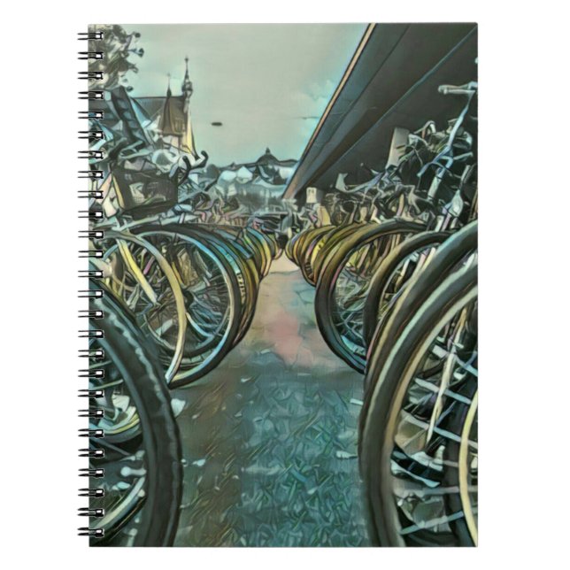 Cuaderno Pintura de ciclismo de época (Frente)