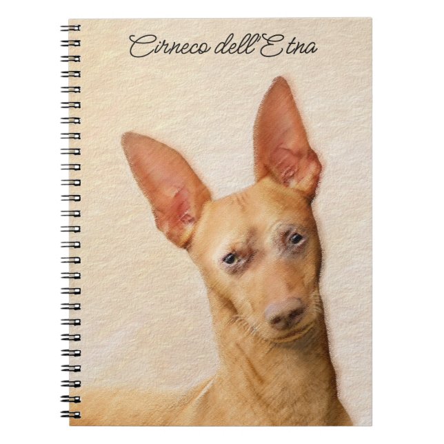 Cuaderno Pintura de Cirneco dell'Etna - Arte de perros orig (Frente)