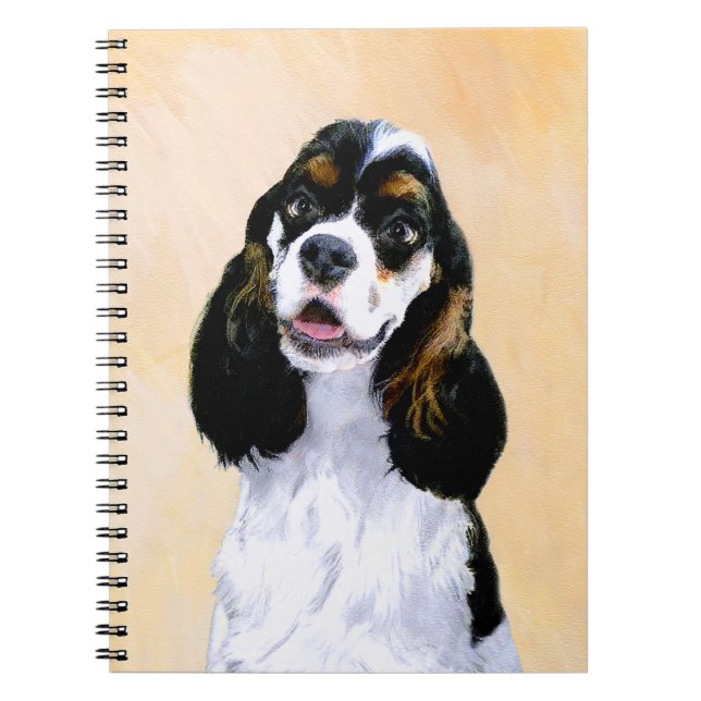 Cuaderno Pintura de Cocker Spaniel (Parti) - Arte Perro Ori (Frente)