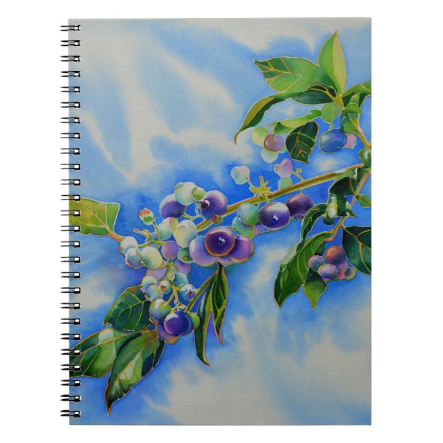Cuaderno Pintura de color azul (Frente)