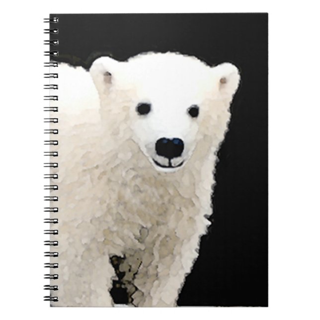 Cuaderno Pintura de Cubo de Oso Polar - Arte de Vida Silves (Frente)