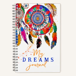 Cuaderno Pintura de cumpleaños de Boho Colorful Dream Catch