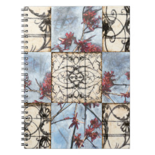 Cuaderno Pintura de desplazamiento abstracta en panel