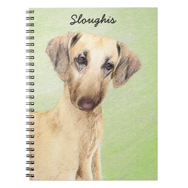 Cuaderno Pintura de eslúpulos - Arte de perro original lind (Frente)