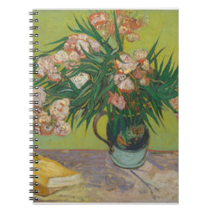 Cuaderno Pintura de flores de adelfa de Vincent Van Gogh