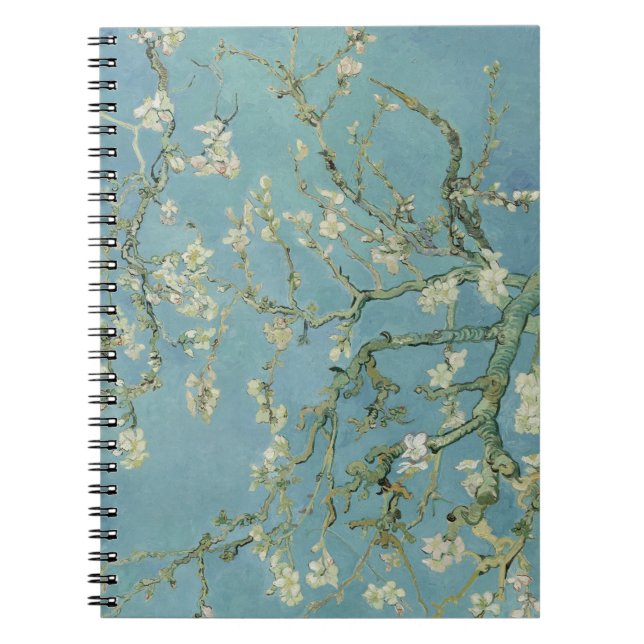 Cuaderno Pintura de flores de almendra de Van Gogh (Frente)