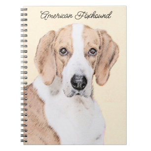 Cuaderno Pintura de Foxhound estadounidense - Arte de Perro