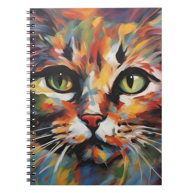 Cuaderno Pintura de gato (Frente)